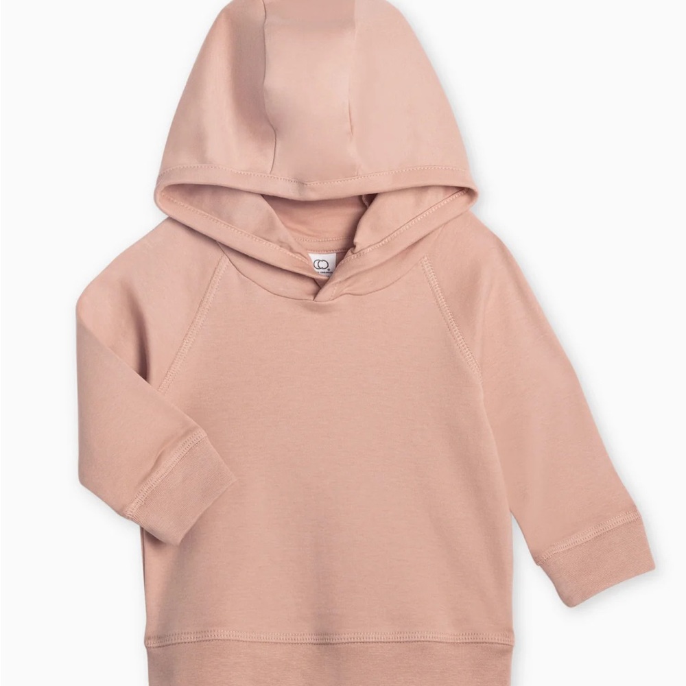 Colored Organics Blush Hoodie for Kids